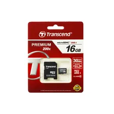 карта памяти Transcend Micro SDHC 16 Gb Class 10 + adapt