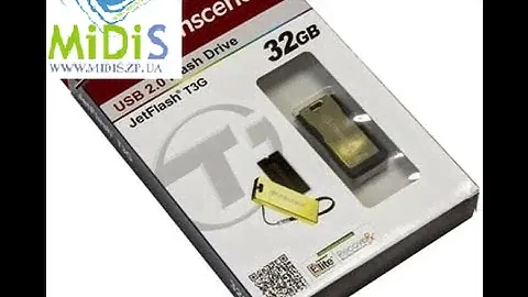 Распаковка: USB флеш накопитель Transcend 32Gb JetFlash T3G (TS32GJFT3G)