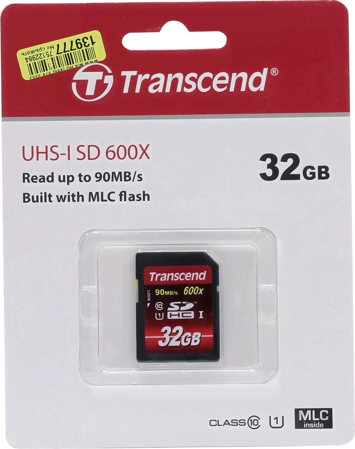 Карта памяти Transcend TS32GSDHC10U1 32 Гб