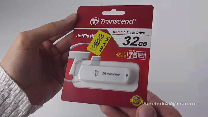 Transcend JetFlash 730 32GB (TS32GJF730) - Unboxing