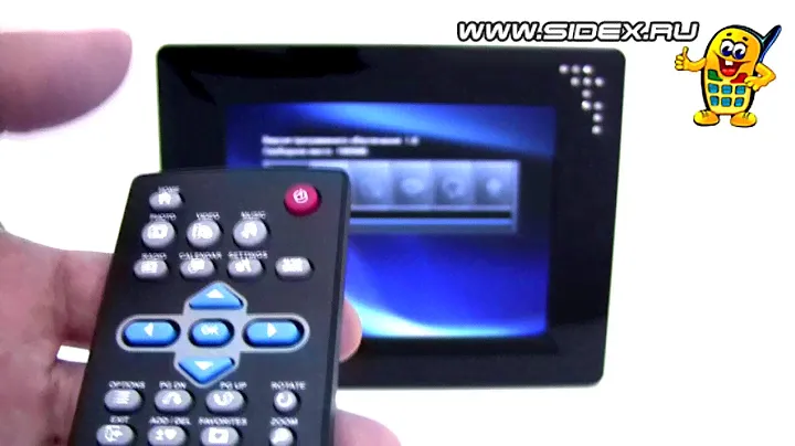 Sidex.ru: Видеообзор фоторамки Transcend T.photo 810K 2 Gb (rus)