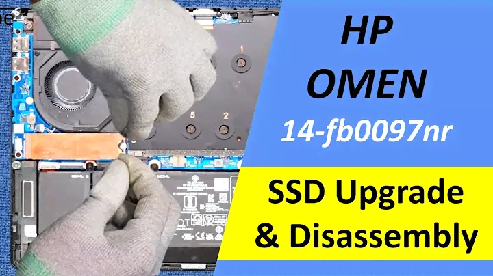 🛠️ HP OMEN Transcend 14-fb0097nr Laptop SSD Upgrade. How to Upgrade SSD HP OMEN 14-fb0097nr Laptop