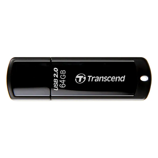Флеш накопитель 64GB Transcend JetFlash 350, USB 2.0, черный {TS64GJF350}