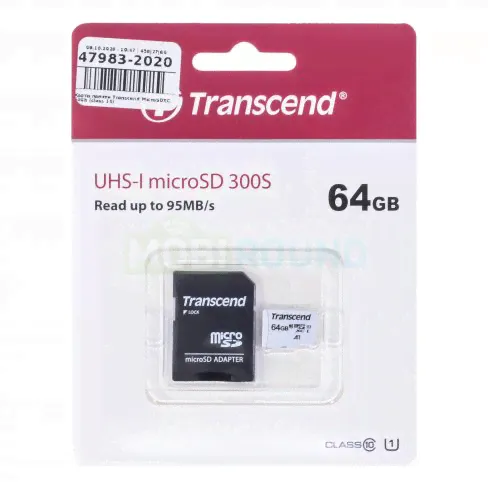 Карта памяти Transcend MicroSDXC 64Gb (class 10)