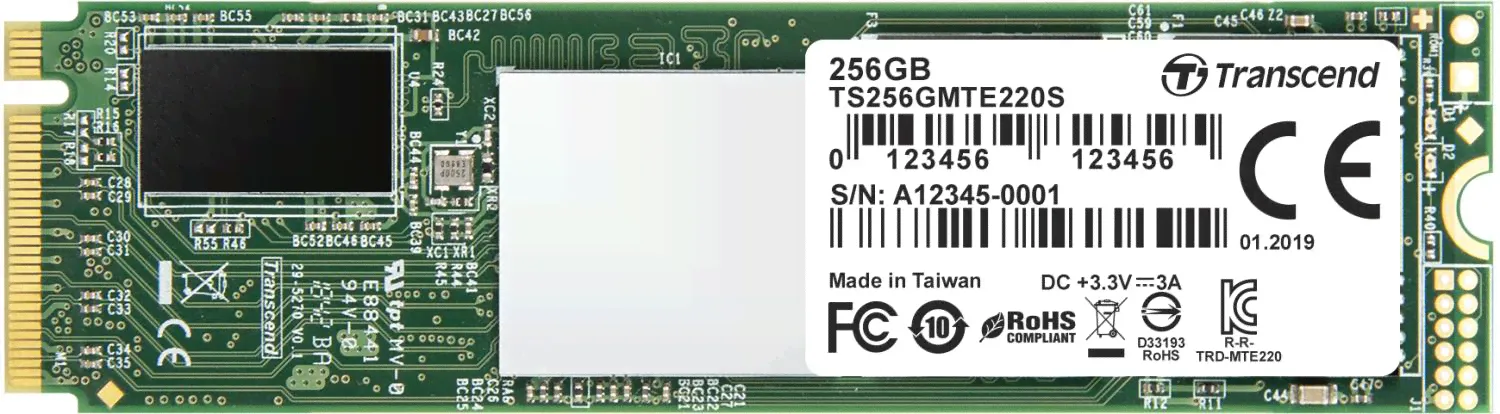 Твердотельный накопитель Transcend Transcend MTE220S TS256GMTE220S