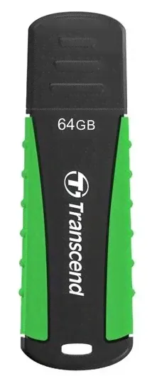 Флешка Transcend JetFlash 810 64Gb черный/зеленый