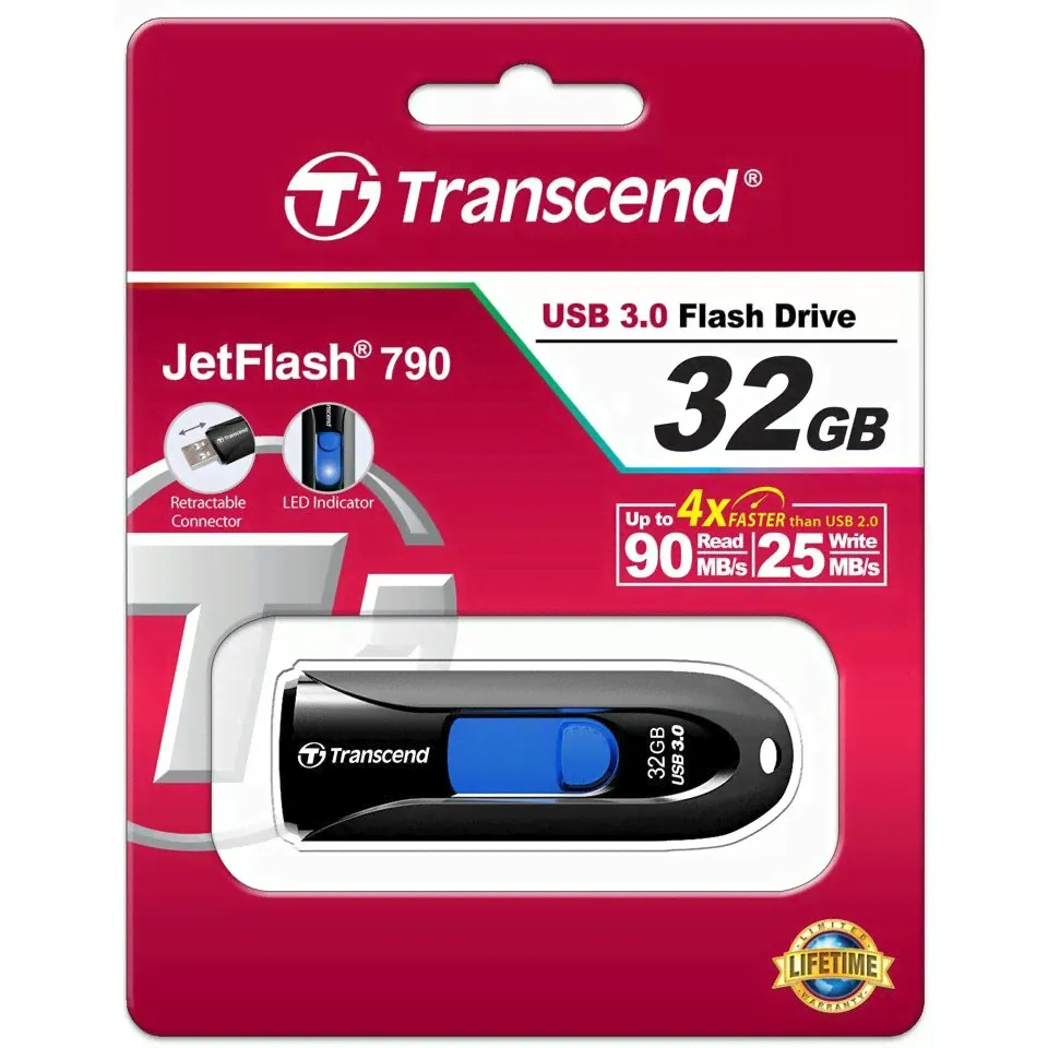 USB Flash накопитель 32Gb Transcend JetFlash 790 (TS32GJF790K)-1