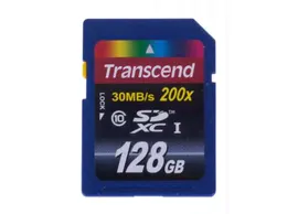 Карта памяти SDXC Transcend 128ГБ Premium C10 Чёрный
