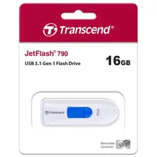 Флешка USB TRANSCEND JetFlash 790 16Гб, USB3.0, белый (TS16GJF790W)