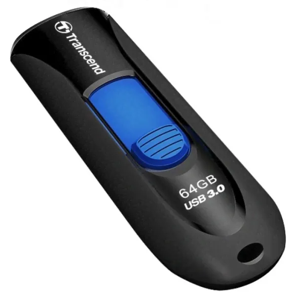 Флешка Transcend JetFlash 790 256 GB, 1 шт., черный/синий-0