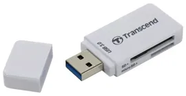 Transcend Считыватель внешн. Transcend Ts-rdf5w SDXC/SDHC/microSDXC/microSDHC USB 3.0 white Ts-rdf5w картридеры и usb-хабы