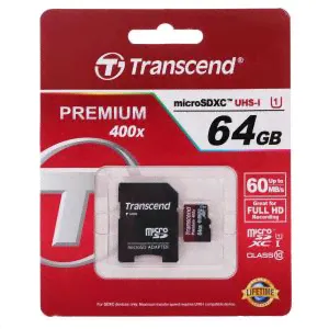 Transcend MicroSD 64Gb (SD adapter )-0