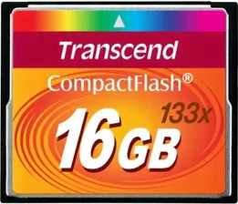 Transcend Карта памяти Compact Flash 16Gb Transcend 133x Type I TS16GCF133 карты памяти