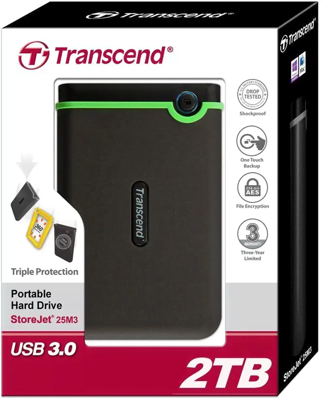 Внешний жесткий диск 2Tb Transcend StoreJet 25M3 (TS2TSJ25M3)-0