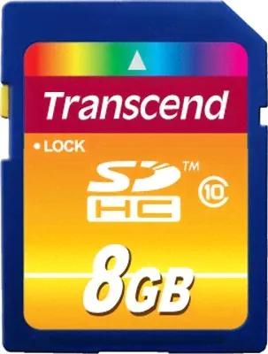 Карта памяти Transcend microSD 8GB (10)-0