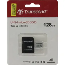 Карта памяти microSDXC Transcend 128GB TS128GUSD300S-A +­ adapter